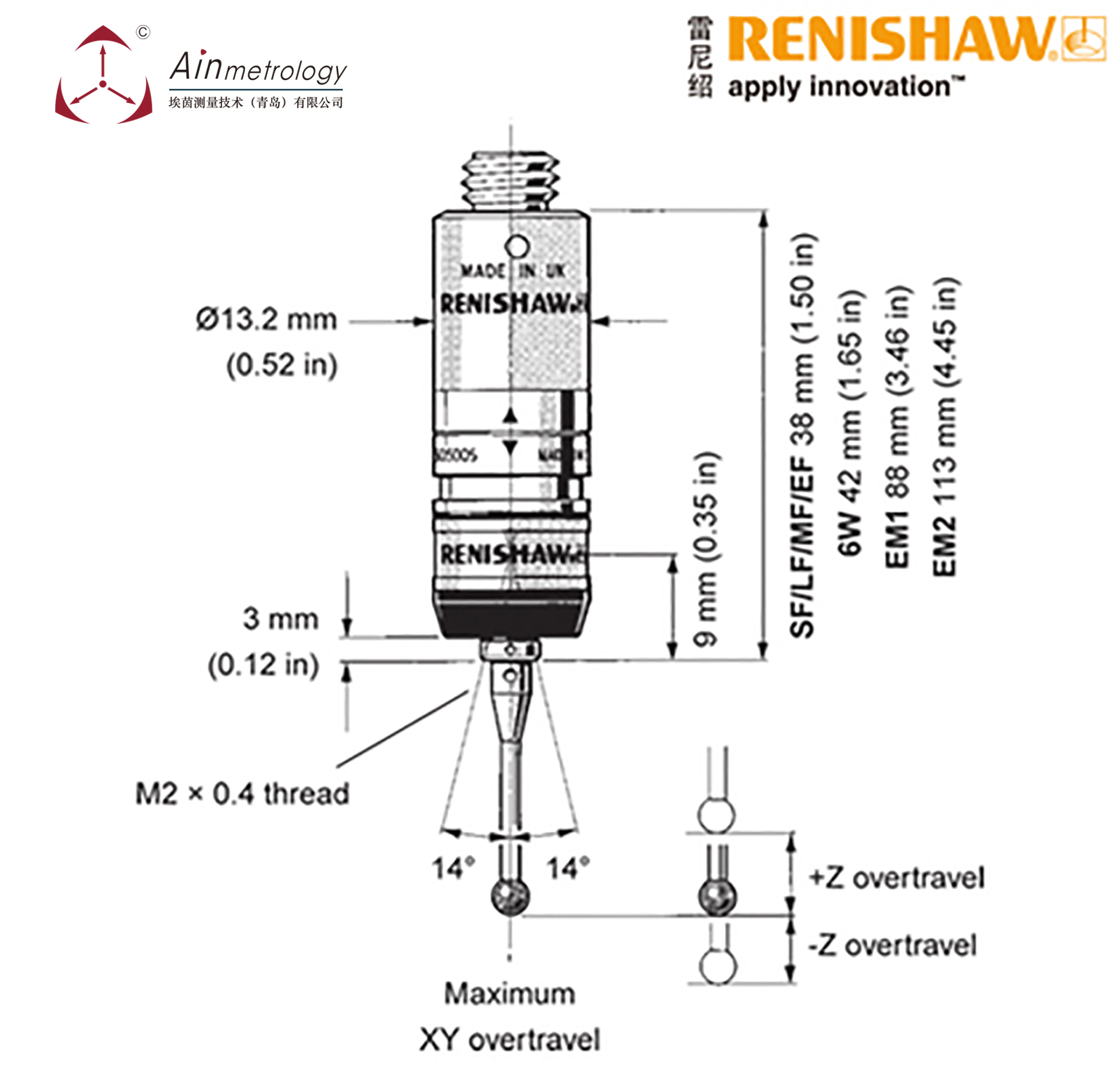  RENISHAW TP20 测头系统